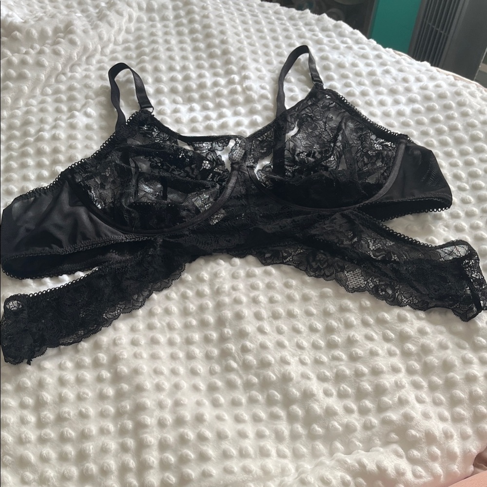 Elegant Black Lace Bralette